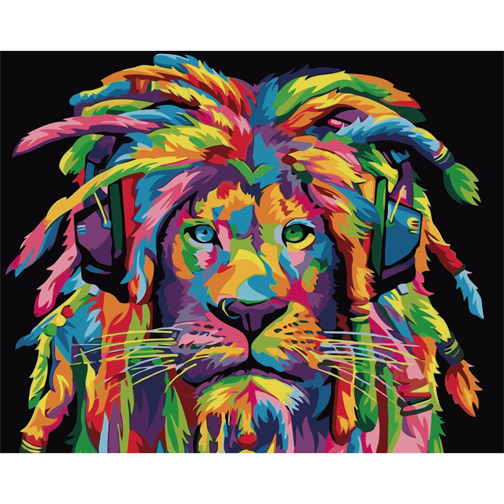 

40x50cm - Paint By Numbers Lion, 501 Original