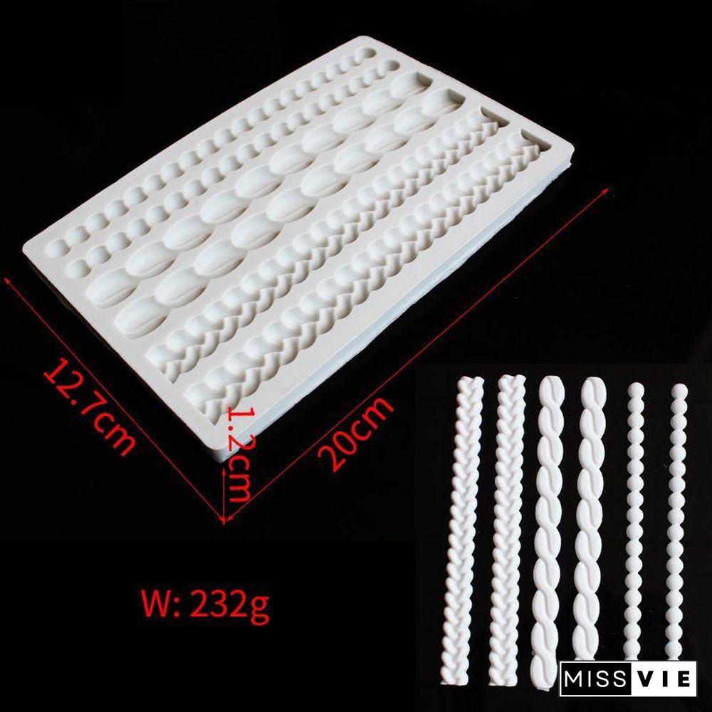 Silicone Pie Crust Mold for Pastry Fondant Mold Stamper Baking Toppers