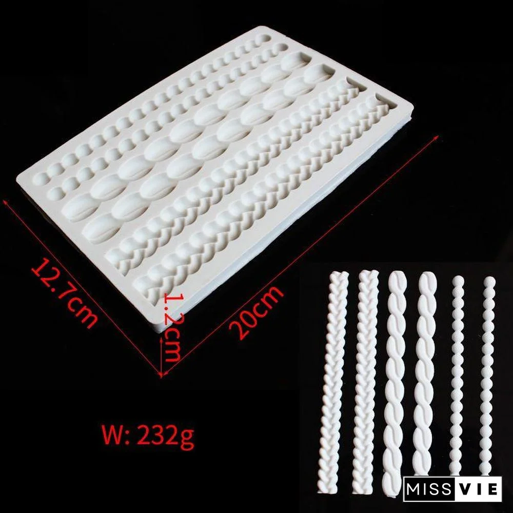 Silicone Pie Crust Mold for Pastry Fondant Mold Stamper Baking Toppers