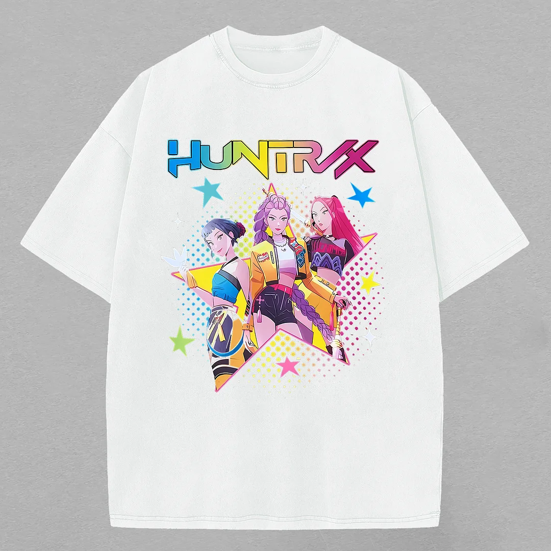 HUNTR/X Printed Oversized Unisex T-shirt