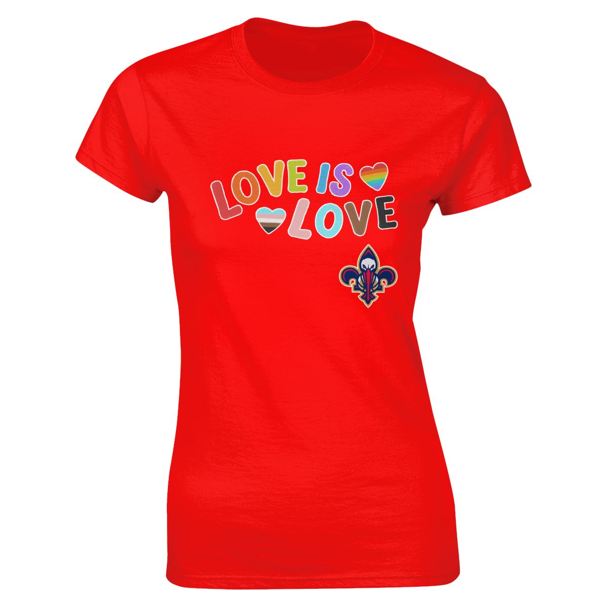 New Orleans Pelicans Love Pride Women's Crewneck T-Shirt