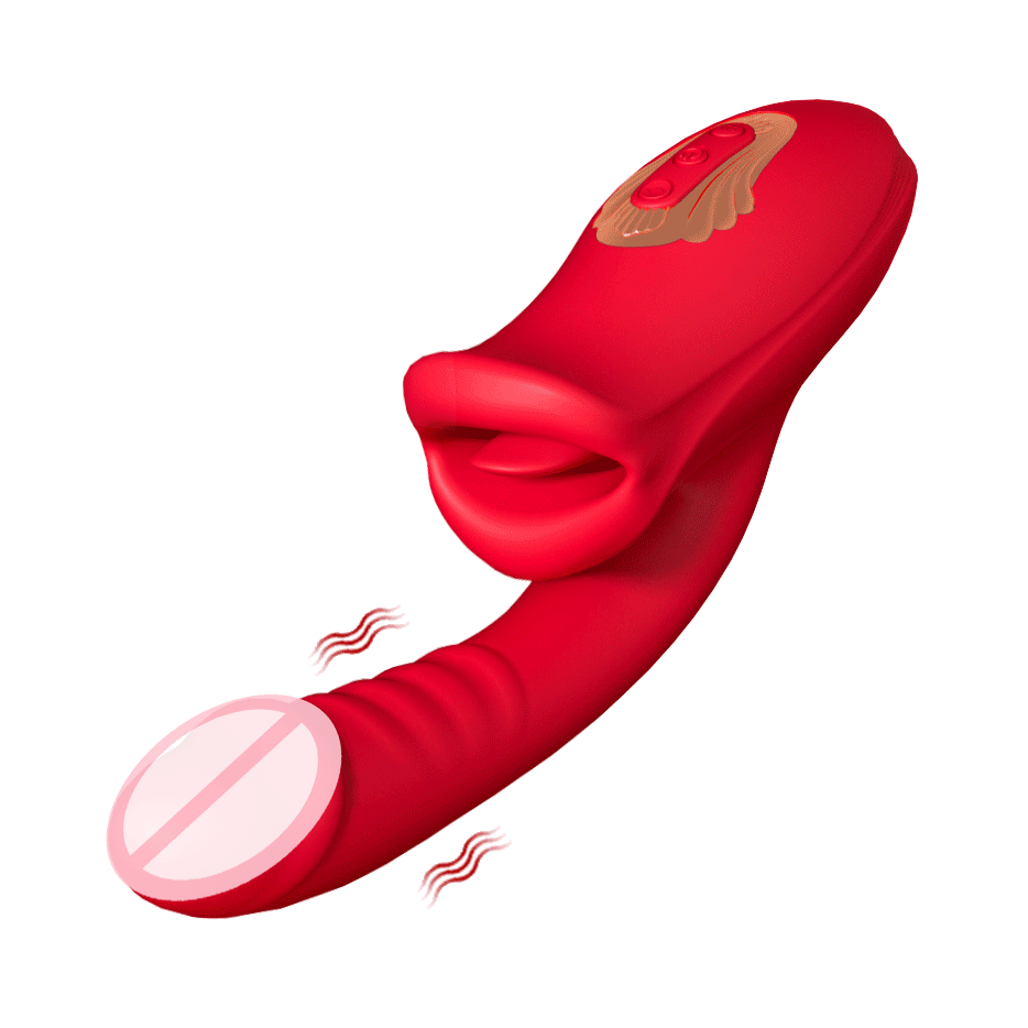 Rose Nibbler Bitting Mouth Vibrator - Rose Toy