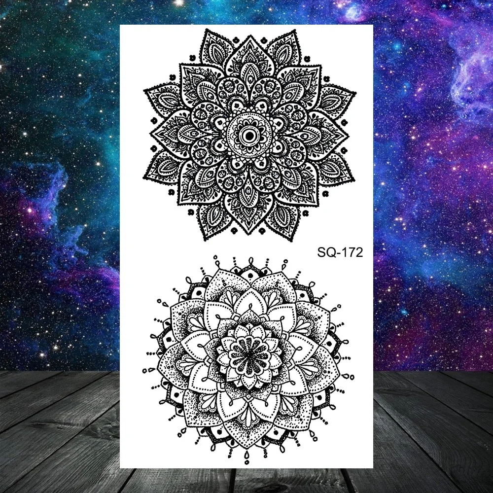 Realistic Thorns Dragon Wolf Tatoos Temporary Tattoos For Adult Men Kids Lion Tiger Skull Fake Tattoo Neck Arm Hands Small Tatoo