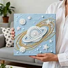 (25x25cm)DIY Pearl Painting Framed Handmade Pearl Material Art Kit Living Room Decor