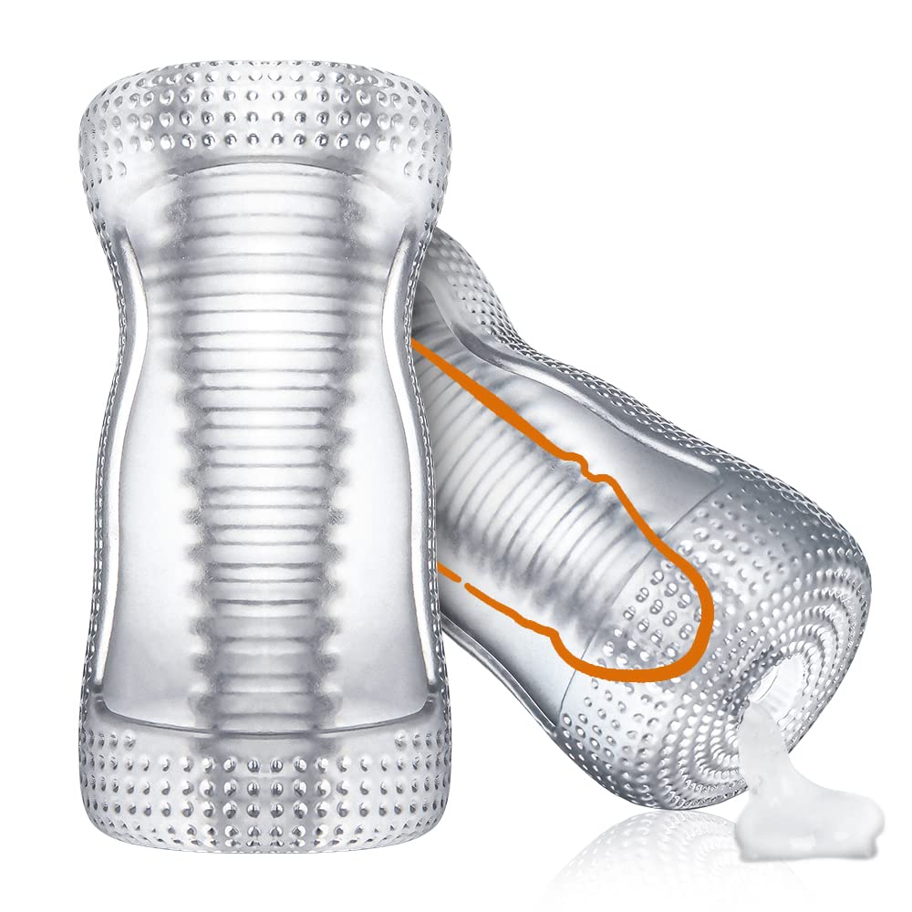 Manual Sucking Insertion Male Masturbators Pocket Pussy - Rose Toy