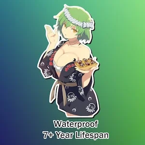 pornhint Pornhint Senran Kagura Lewd Ecchi Anime Waifu Sticker | Waterproof | Vinyl | Holographic | Magnetic | Glow in the Dark