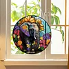 Diamond Painting Acrylic Stained Glass Elephant Hanging Pendant Home Decor