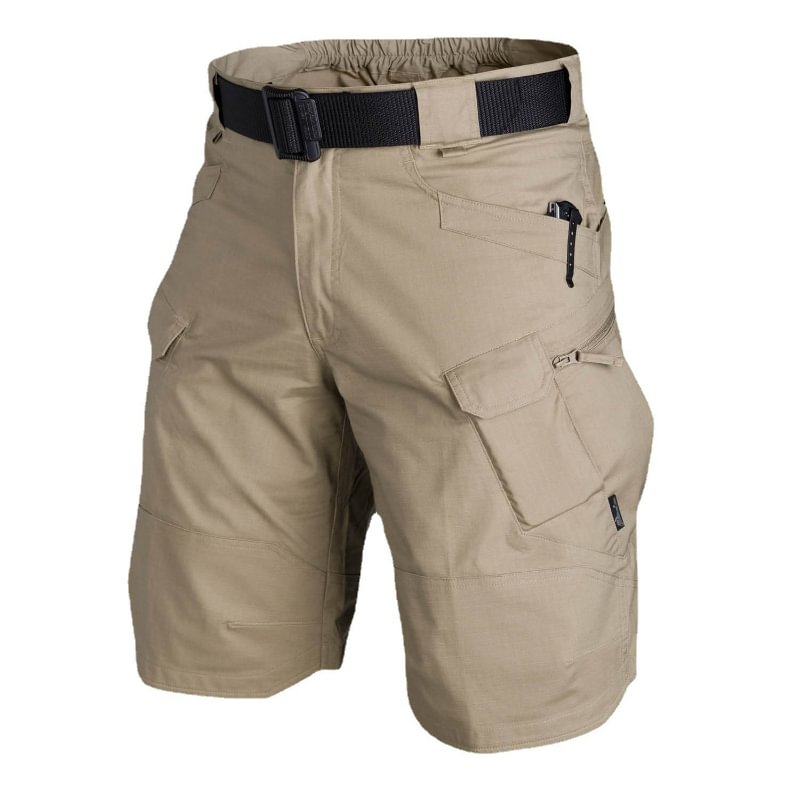 Men's outdoor elastic tactical multi bag Pants Capris overalls