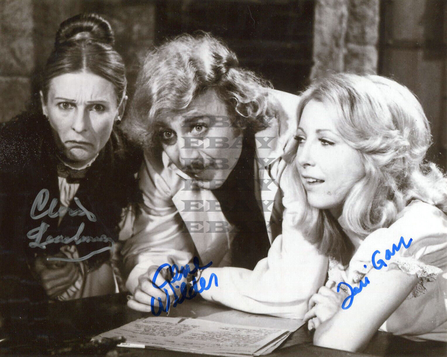 Wilder, Garr, Leachman Young Frankenstien Signed 8x10 Autographed Photo Poster painting REPRINT