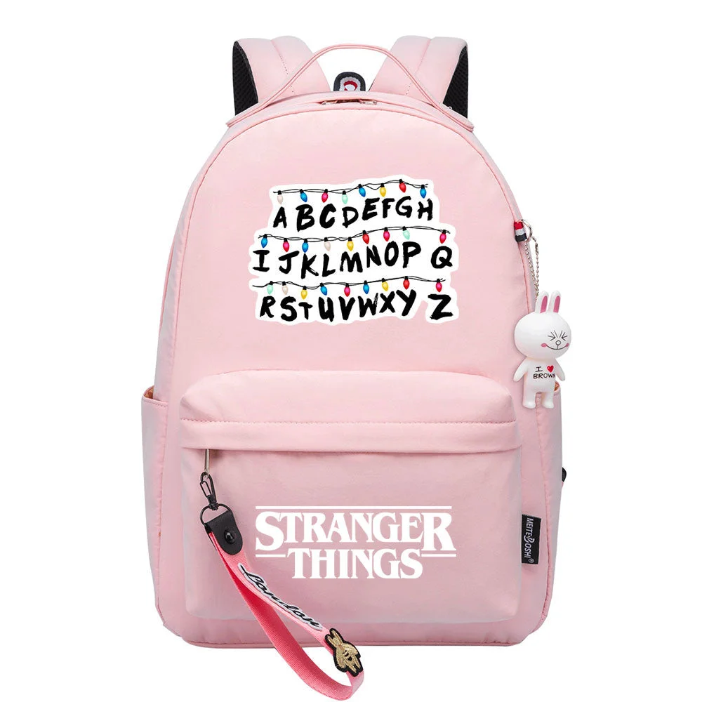 Buzzdaisy Stranger Things Eleven Cosplay Backpack School Bag Water Proof