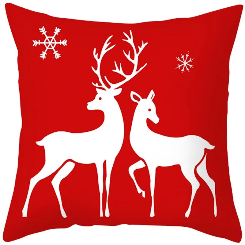 Merry Christmas Decorations For Home 2021 Christmas Cushion Cover Xmas Ornament Cristmas Navidad Natal Gifts Happy New Year 2022