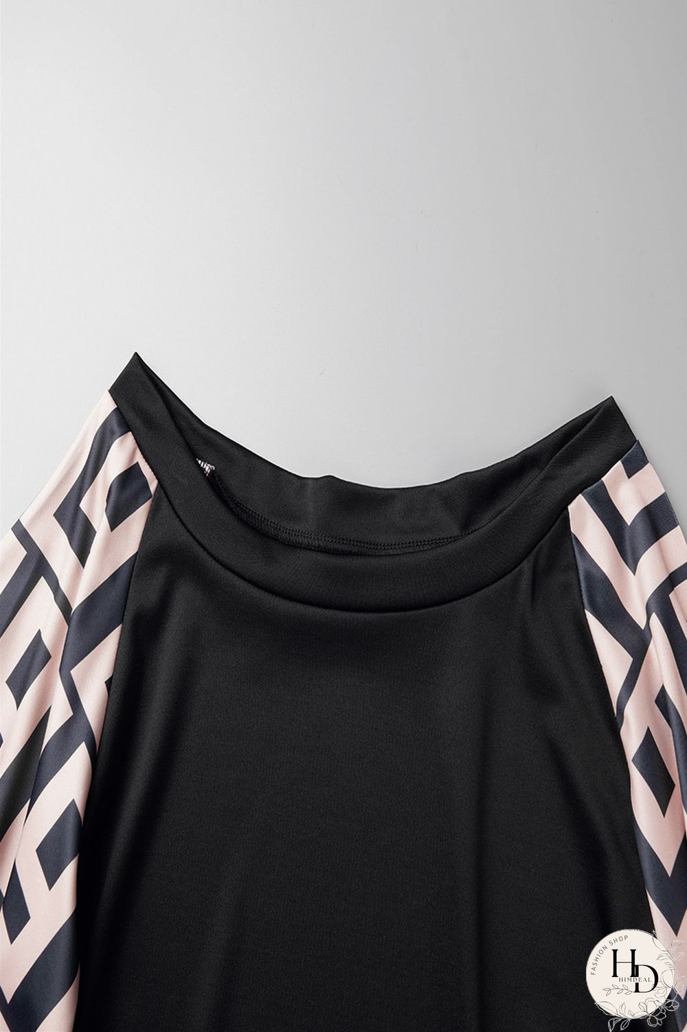 Burgundy Sexy Casual Print Patchwork Contrast O Neck Long Sleeve Two Pieces