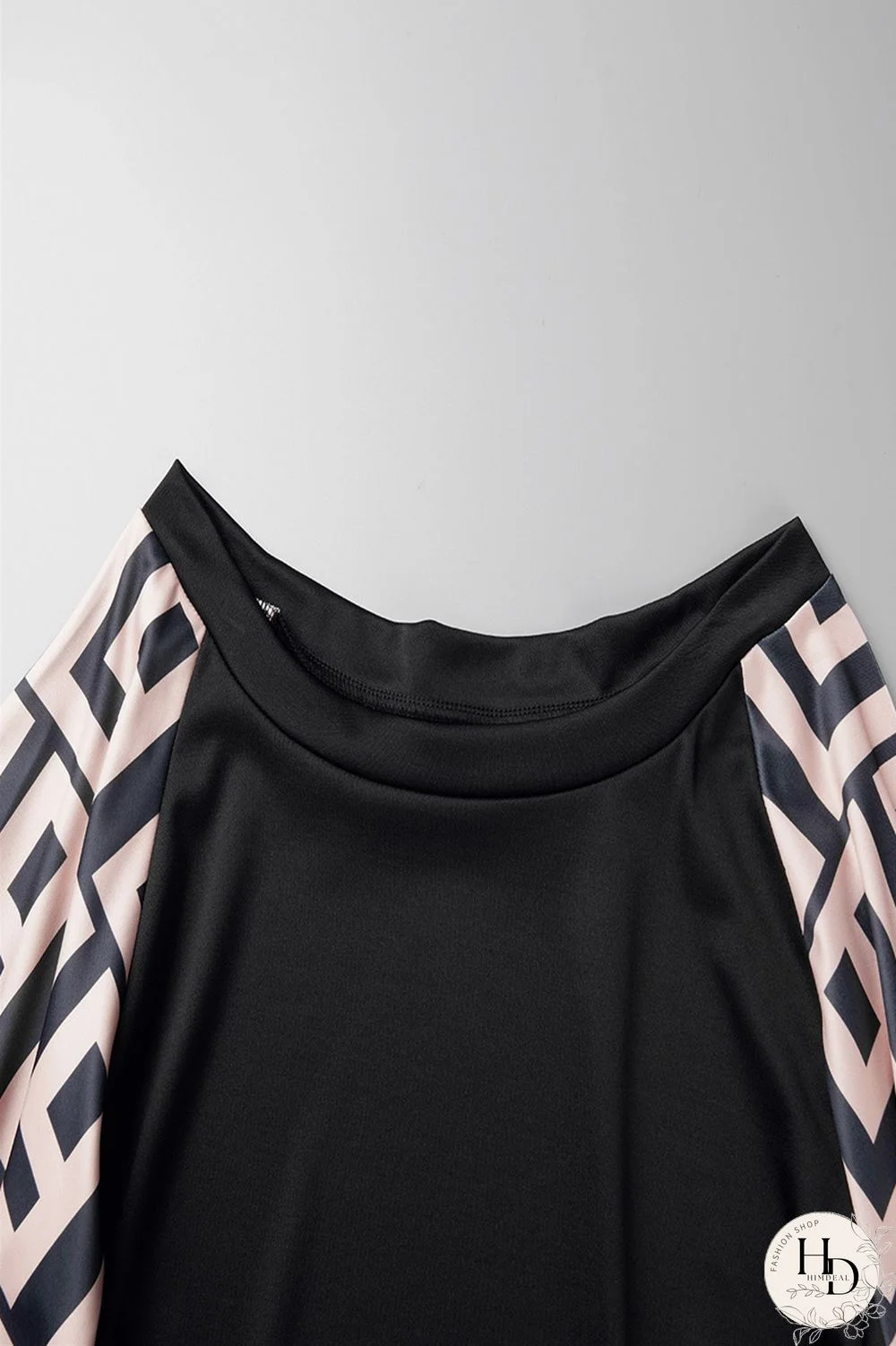 Burgundy Sexy Casual Print Patchwork Contrast O Neck Long Sleeve Two Pieces