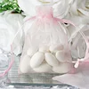 10 Pack | 3"x4" Pink Organza Drawstring Wedding Party Favor Gift Bags