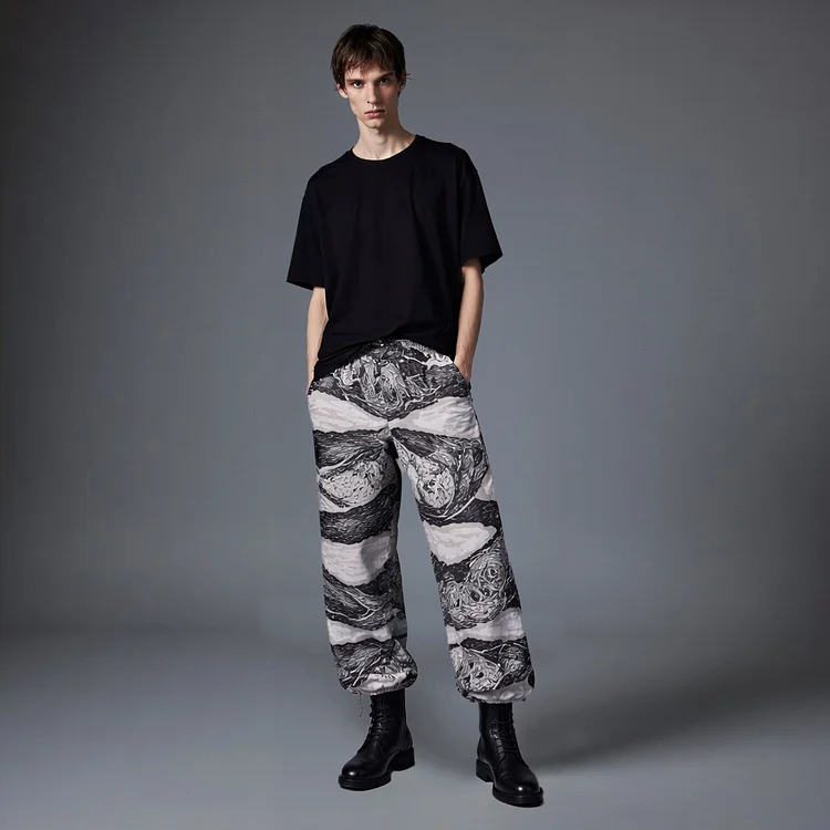 YANG YU Parachute Pants - 10 Recycled Water Bottles - White