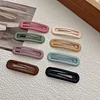 10PCS Matte Plain Colors Hair Clips Barrettes