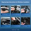 USB Powered Car Fan Vent Clip Car Cooling Fan 3 Speeds Quiet Brushless Motor 360 Rotatable for Sedan SUV RV Pickup Truck Van