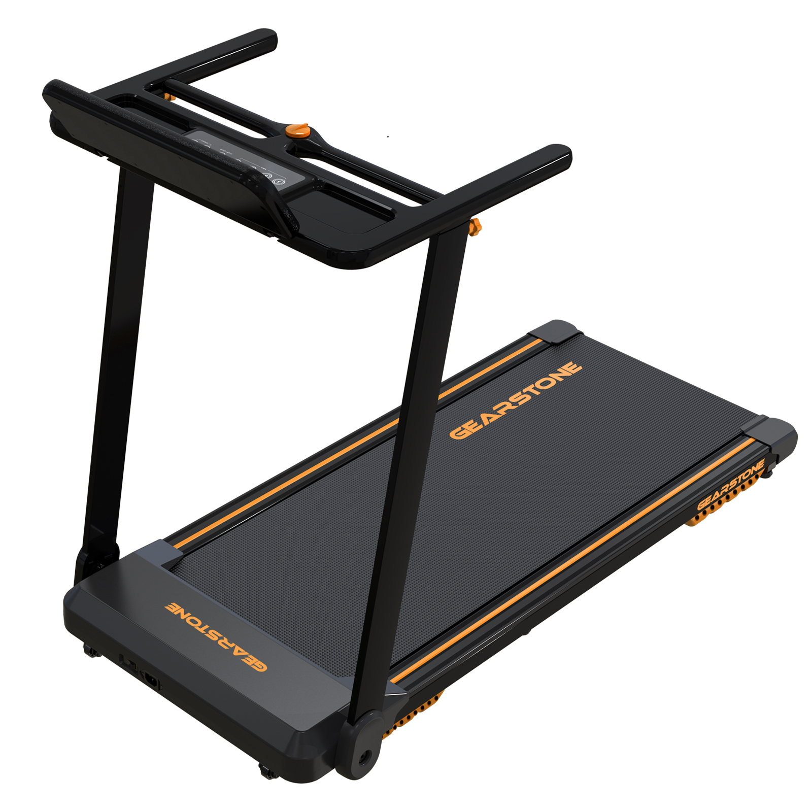 GEARSTONE Foldable Treadmill, Powerful Folding Treadmill with LCD Monitor, Electric Motorized