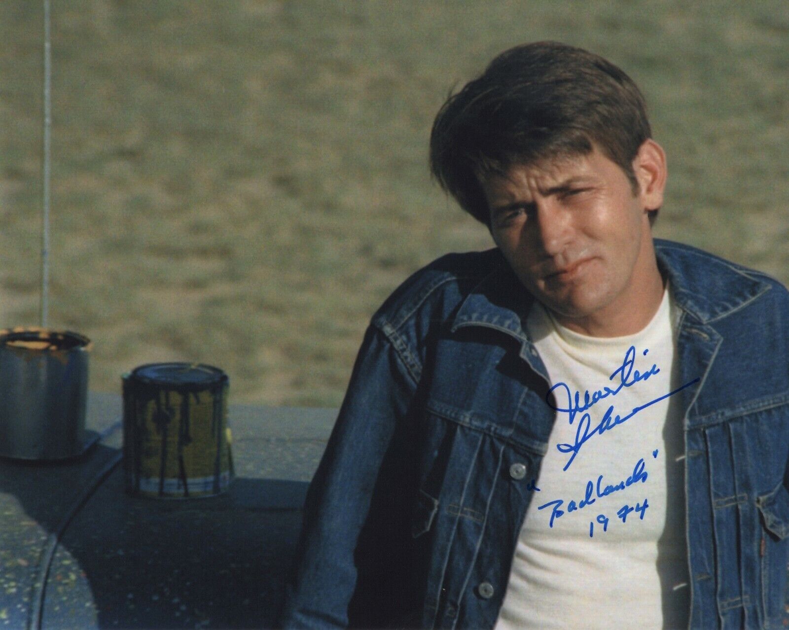 MARTIN SHEEN SIGNED AUTOGRAPH YOUNG HANDSOME BADLANDS 8X10 Photo Poster painting #2