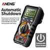 2000 Counts DC AC Voltage Tester Handheld NCV Digital Multimeter Tools (Black)