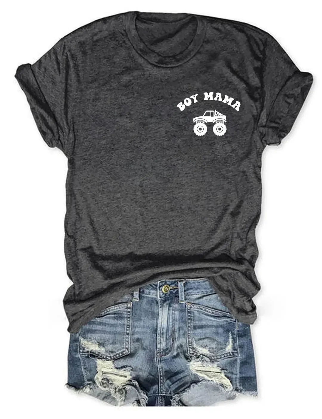 Boy Mama Monster Truck T-shirt