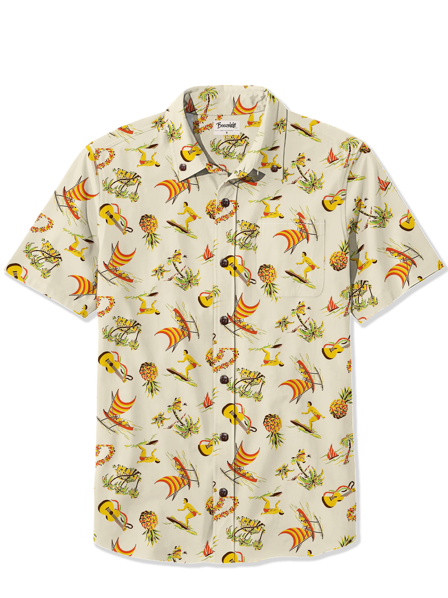 Sailboat And Guitar - 100% Cotton Shirt