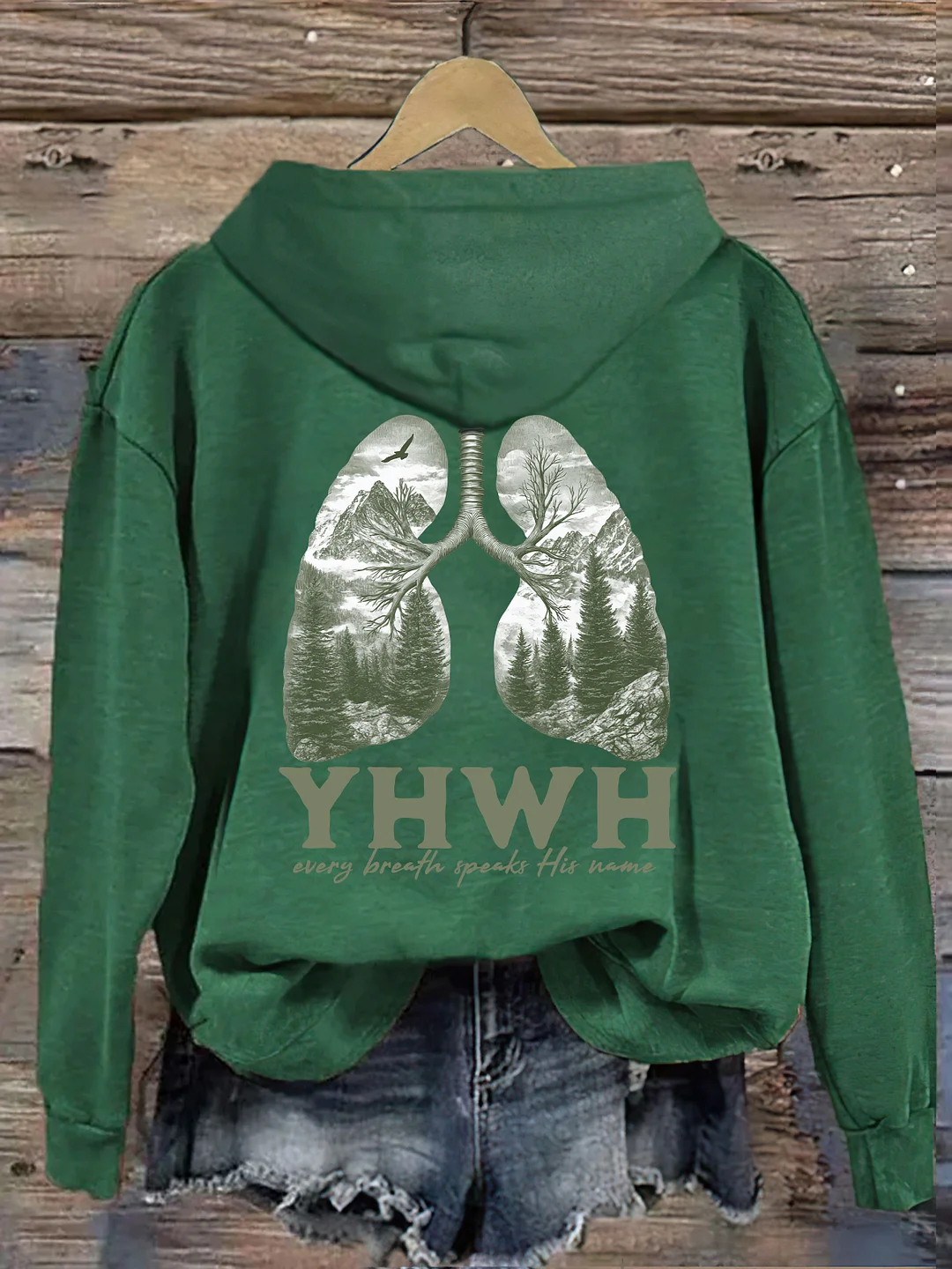 Yhwh Lungs Christian Hoodie