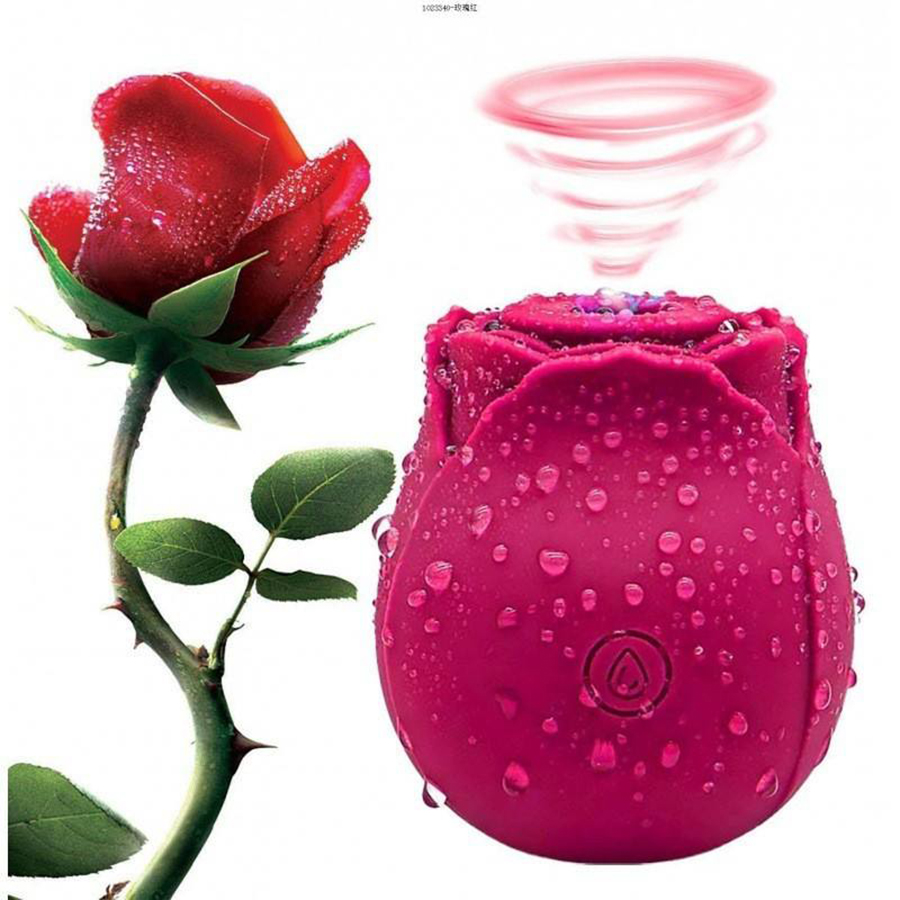 Rose Sucking Vibrator for Women Clitoral Nipple Stimulator G-spot Dildo