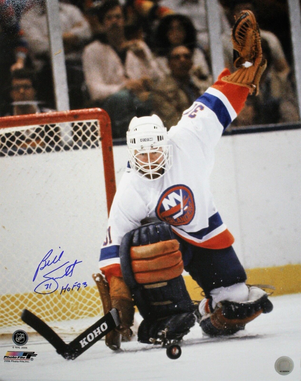Autographed 16 X 20 Billy Smith New York Islanders 16 X 20 Photo Poster painting with COA
