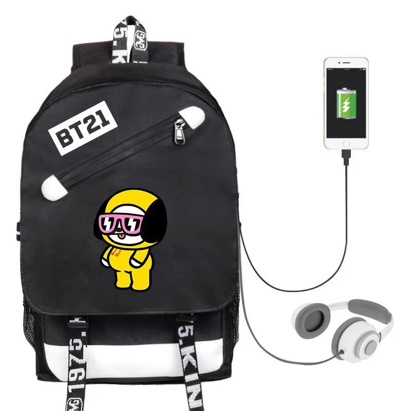 BT21 USB Charging Backpack