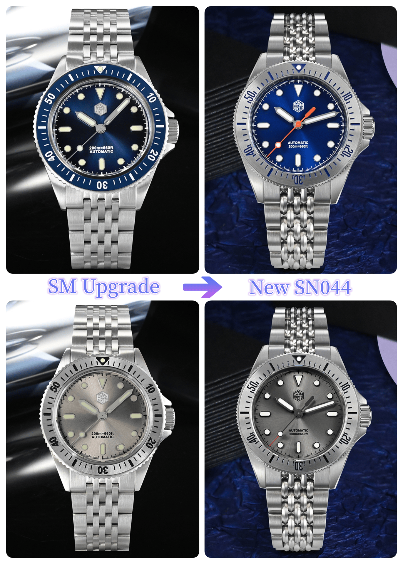 Fully upgraded |San Martin Original Design SN044 39mm Dive Watch NH35 Automatic Mechanical WaterprSan Martin Watch San Martin Official Authorized StoreSan Martin Watches