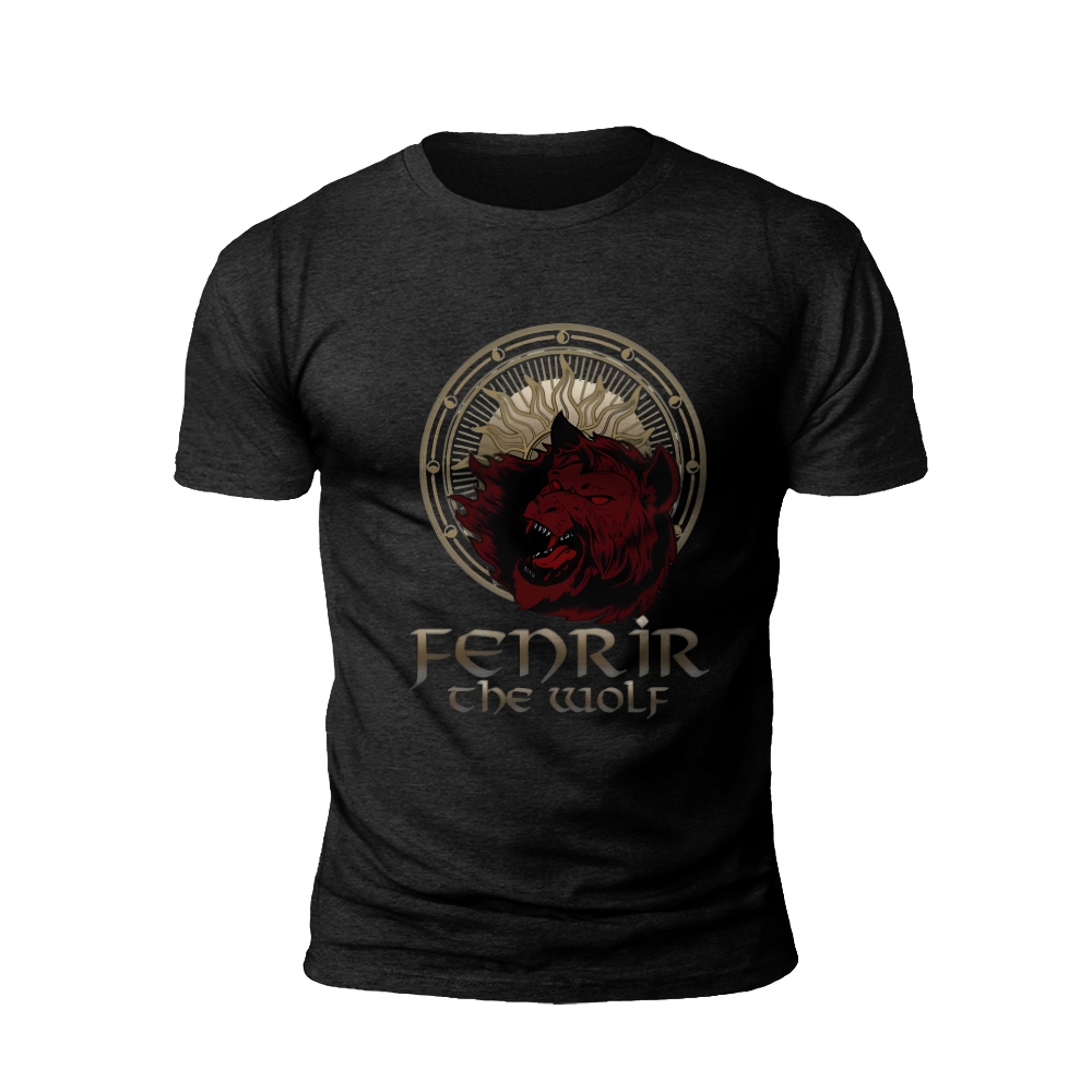 Fenrir Unleashed: The Wolf of Norse Myth T-shirt
