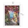 A Corner Of The Seaside City - 11CT Stamped Cross Stitch - 40*50cm