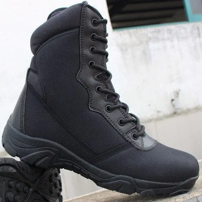 Army Boots Camouflage High Tactical Shoes Combat Waterproof Boots Men's Military Enthusiasts Outdoor Hiking Shoes Desert Boots