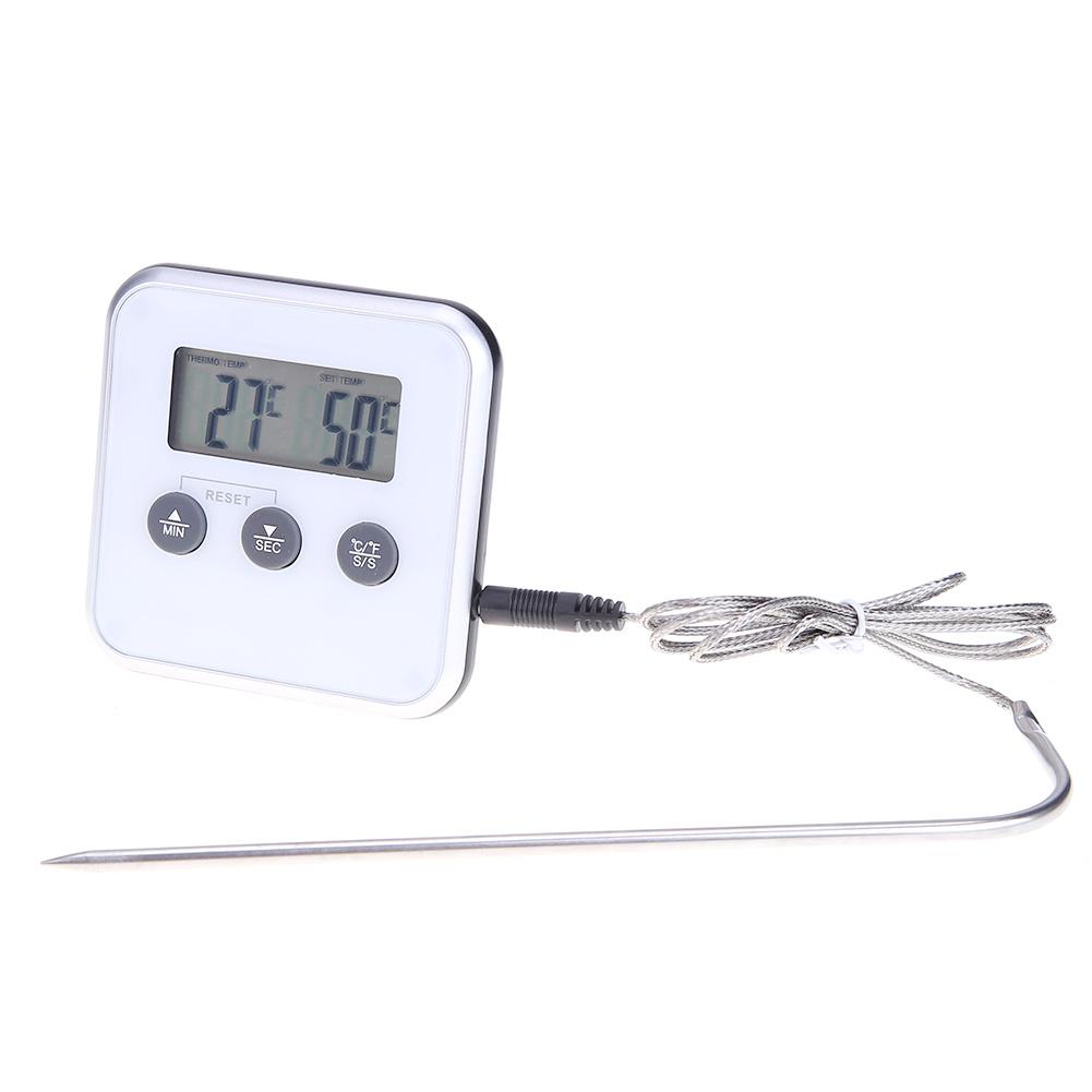 

Electronic Thermometer Timer Food Meat Temperature Meter Gauge with Probe, 501 Original