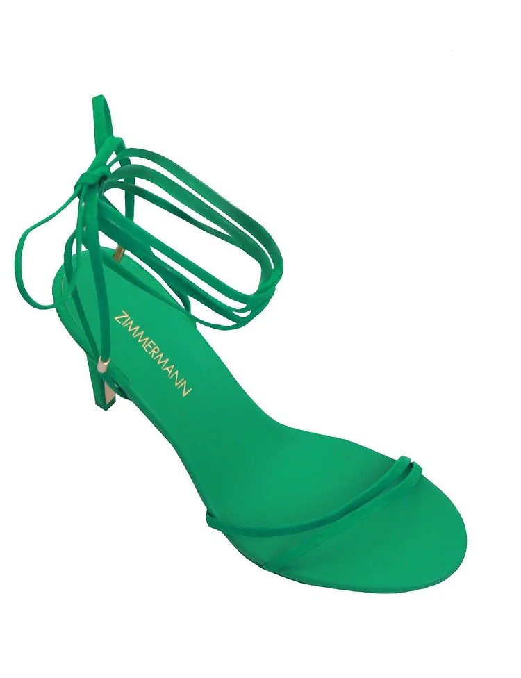 Green Strappy Sandals Vdcoo