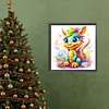 (40*40cm)Colourful Dinosaur - Round Partial AB Drill Diamond Painting