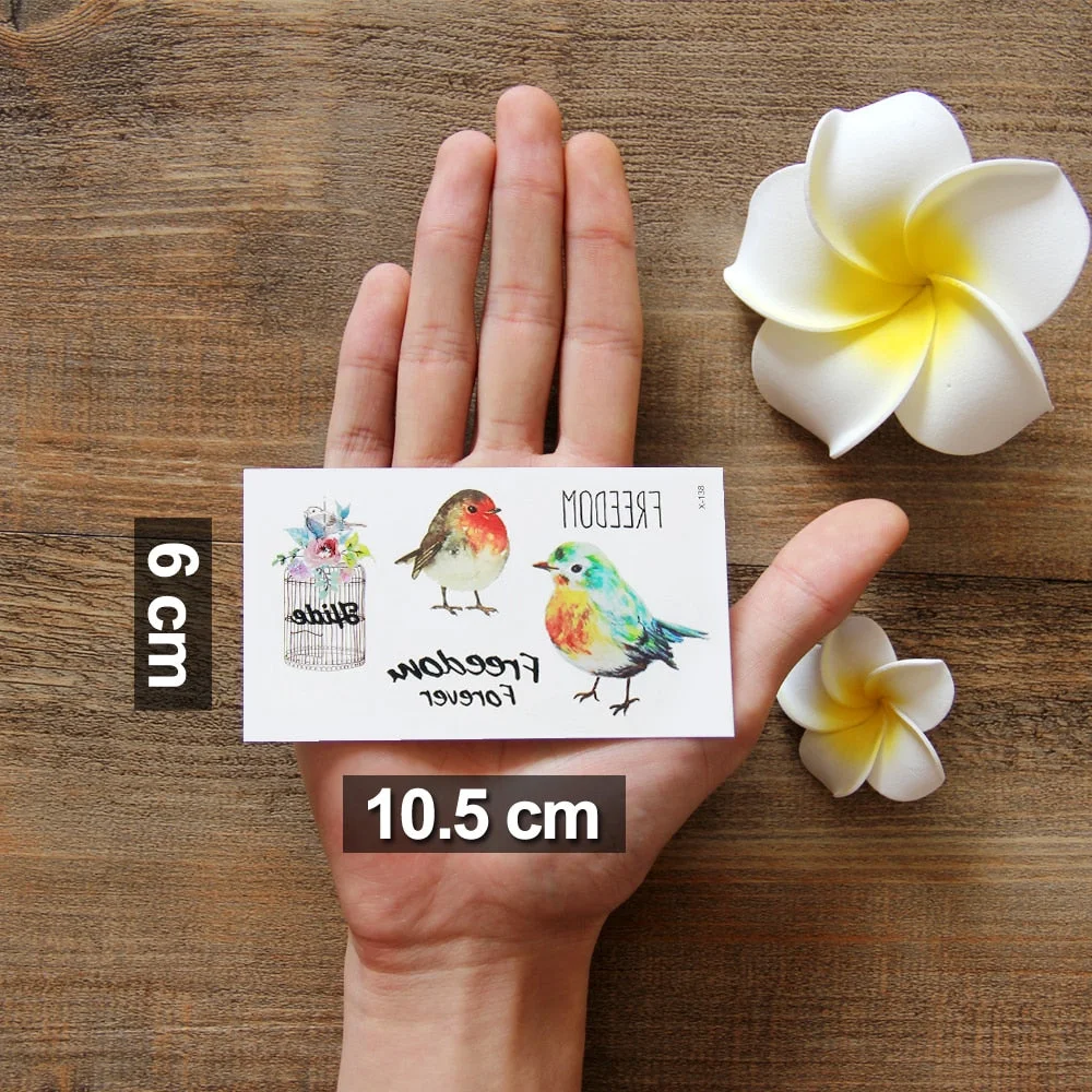 Waterproof Temporary 3d Tattoos sticker on body art color tattoo Cat fake glitter tattoo flash women tattoo for girl