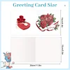12Pcs Valentines Day Heart DIY Diamond Painting Greeting Cards for Adults Gifts