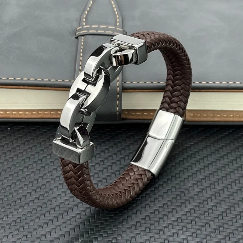 Mocuishle Vintage Leather Bracelet