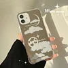 Touch-up Floral Mirror Phone Cases Silicone for iPhone 7-14 