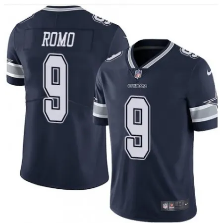 Men's Dallas Cowboys #9 Tony Romo Navy Vapor Untouchable Limited Stitched NFL Jersey