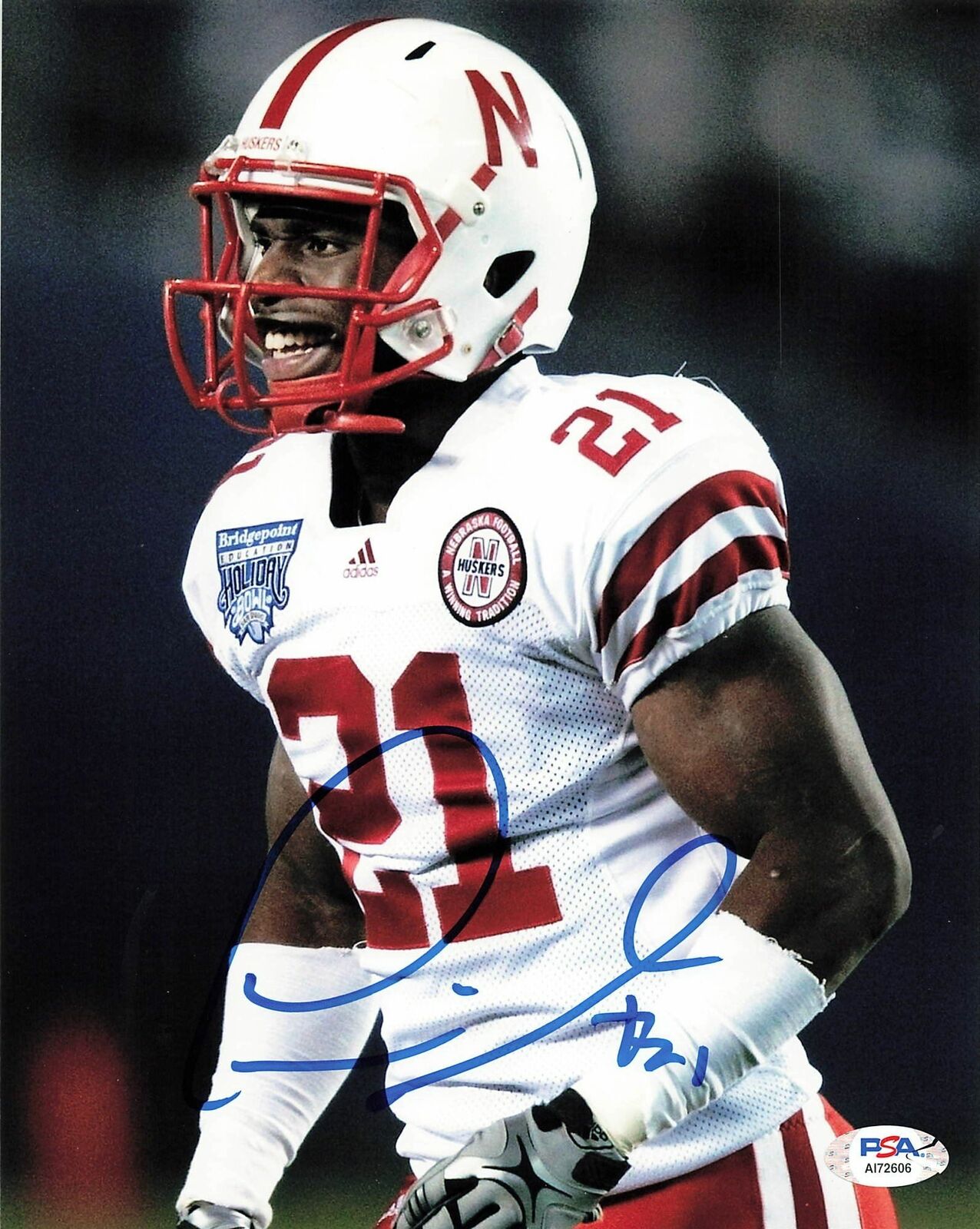 PRINCE AMUKAMARA signed 8x10 Photo Poster painting PSA/DNA Nebraska Cornhuskers Autographed