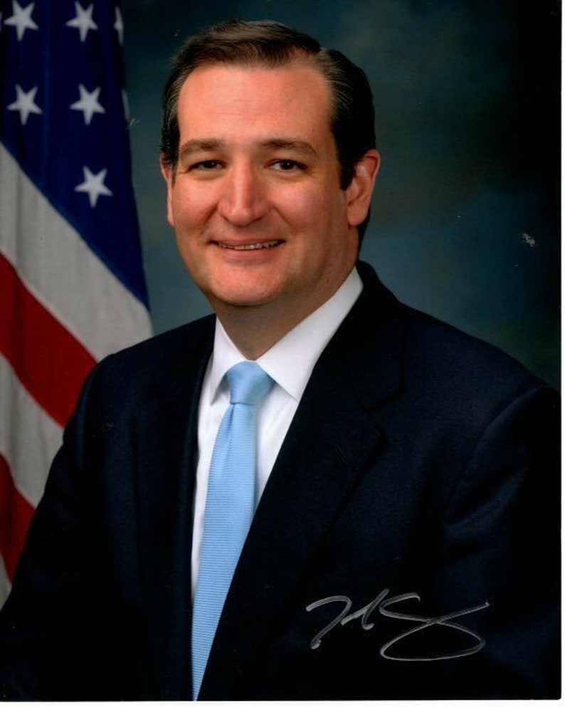 Ted cruz signed autographed u.s. texas senator Photo Poster painting