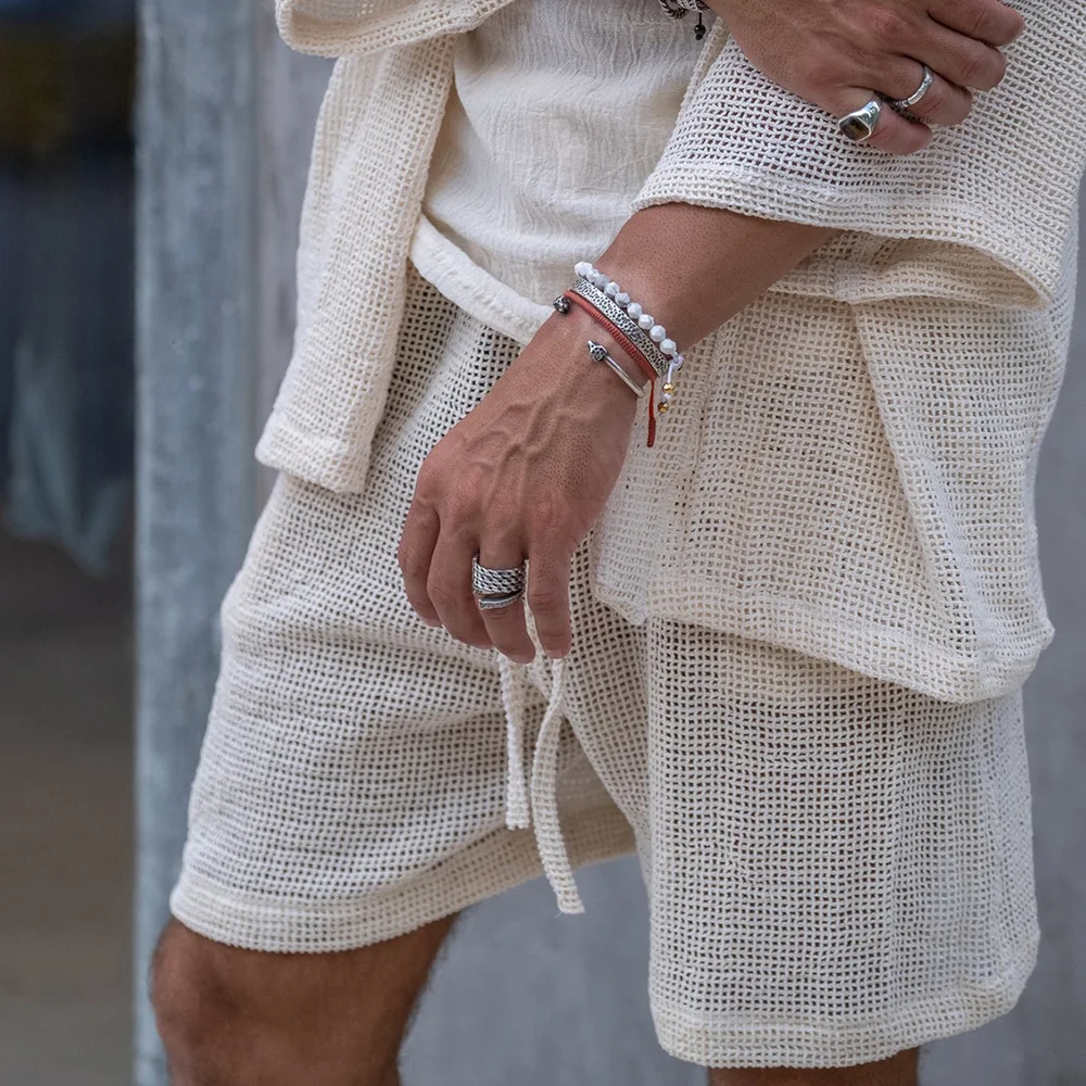 Beach Holiday Casual Linen Shorts-inspireuse