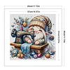 Sewing Gnome-11CT Stamped Cross Stitch 45*45cm/17.72*17.72in tapestrymarket