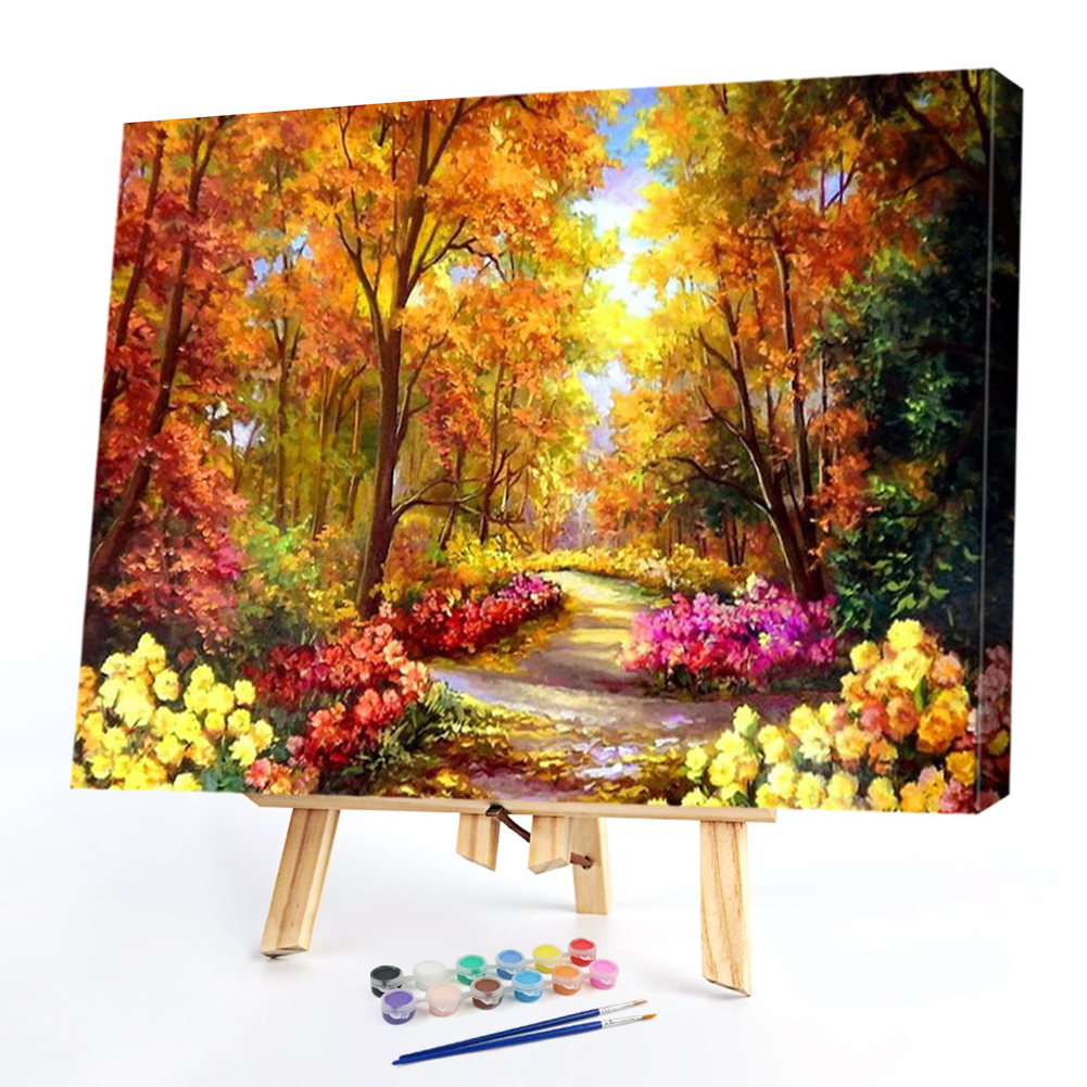 

40x50cm - Paint By Numbers Flower Grove, 501 Original