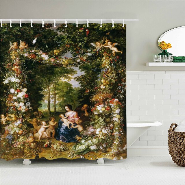 

Shower Curtain – Retro Jesus Angel-180*180cm, 501 Original