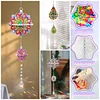 3D Mandala DIY Crystal Prism Teardrop Pendant Hanging Diamond Painting Suncatcher Kit