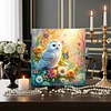 Framed Diamond Painting - Full Round Drill - Owl (25x25cm)